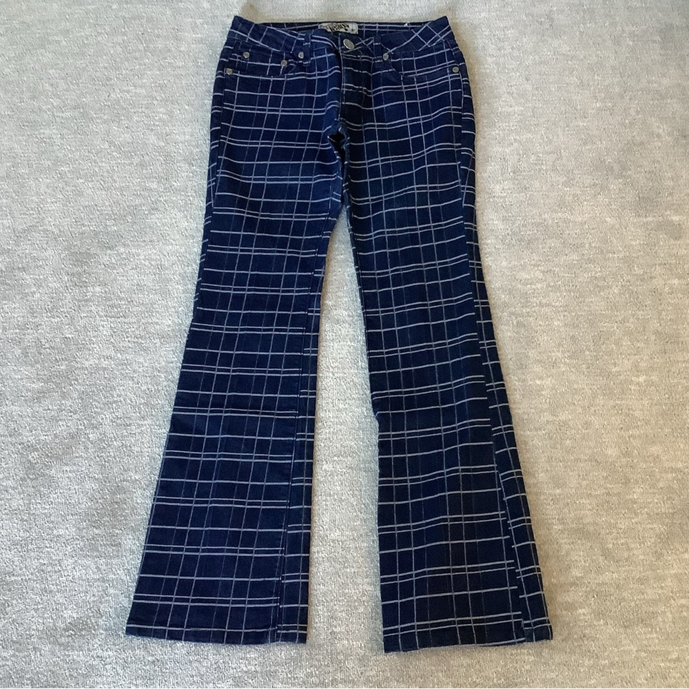 Crest Windowpane Plaid Bootcut Jeans Sz. Jr. 5/6